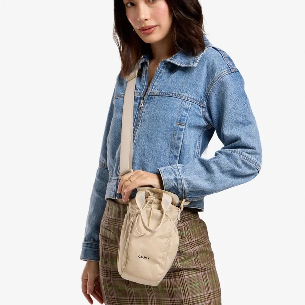 Calpak Beige Drawstring Backpack - Picture 5 of 5